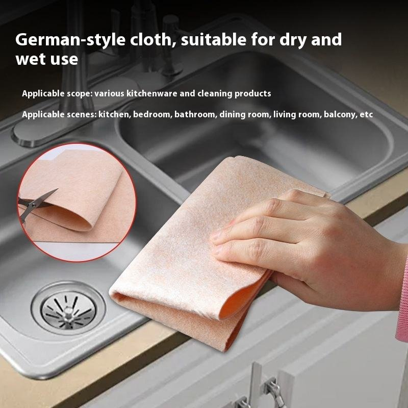 German Style Cleaning Cloth Non Woven Household Cleaning Cloth Needle Punched Kitchen Cleaning Wipe Dish Cloth
