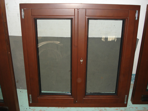  Double/Single Panel Tempered Glass Solid Wooden Casement Window