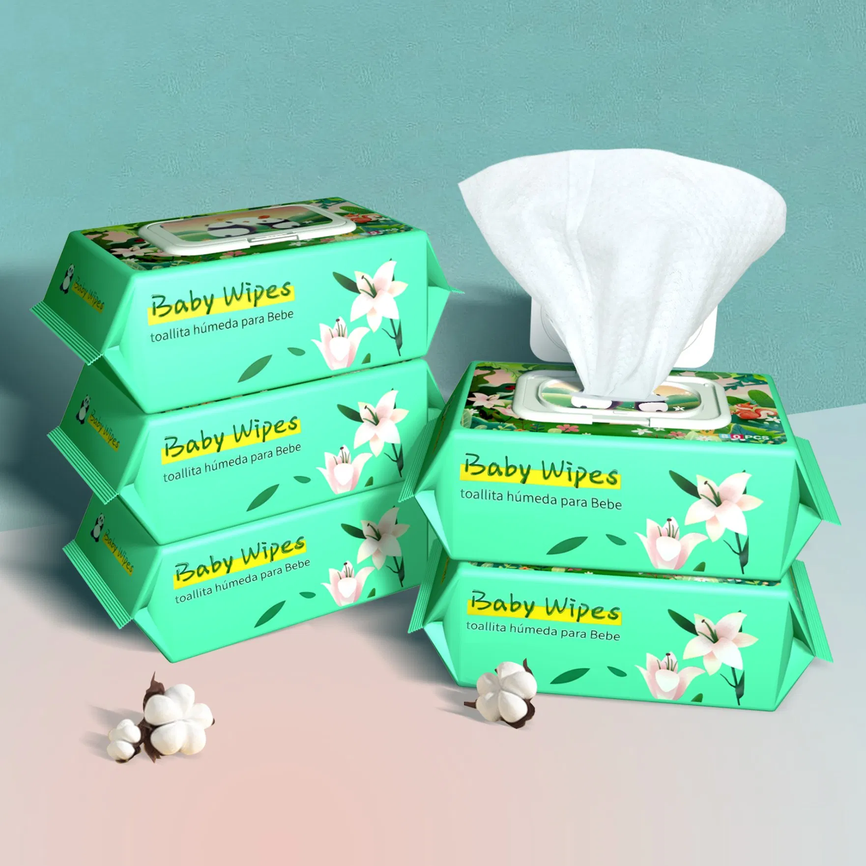 Gentle Natural Extra Soft Cotton Makeup Remover Wipes for Sensitive Skin
