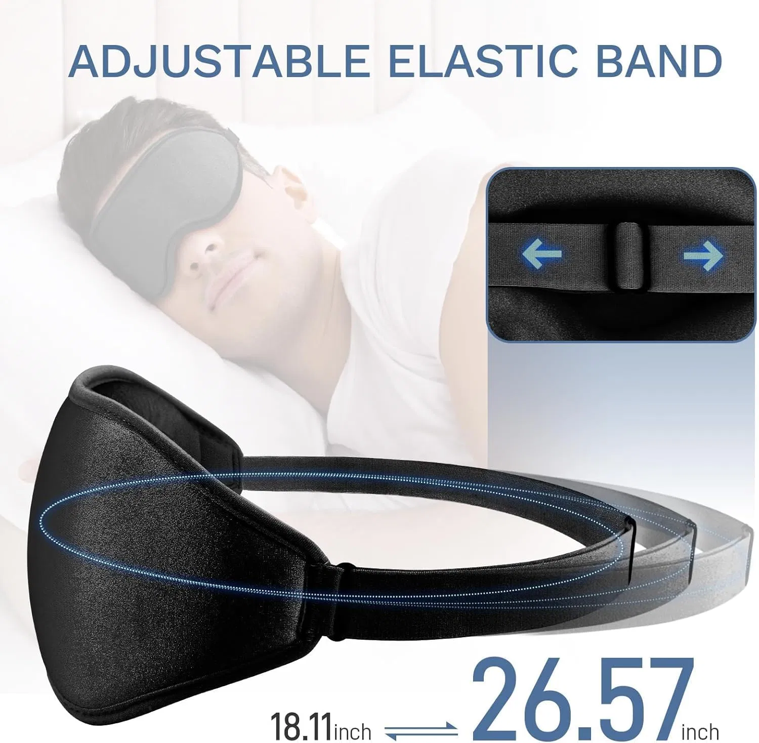 3D Contoured Eye Mask for Total Darkness and Comfort