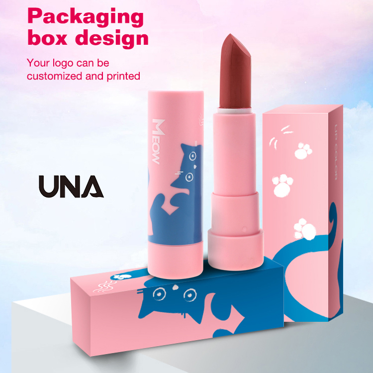 OEM ODM Lip Makeup Cosmetics Manufacturer Wholesale Cute Cat Hot Sale Colors Waterproof Matte Lipstick
