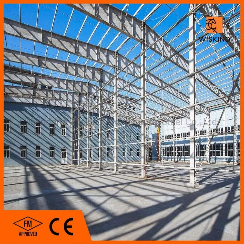 Low Cost High Strength H-Section Beam Steel Structure for Warehouse/Workshop/Office Building/Cow Shed/Hangar