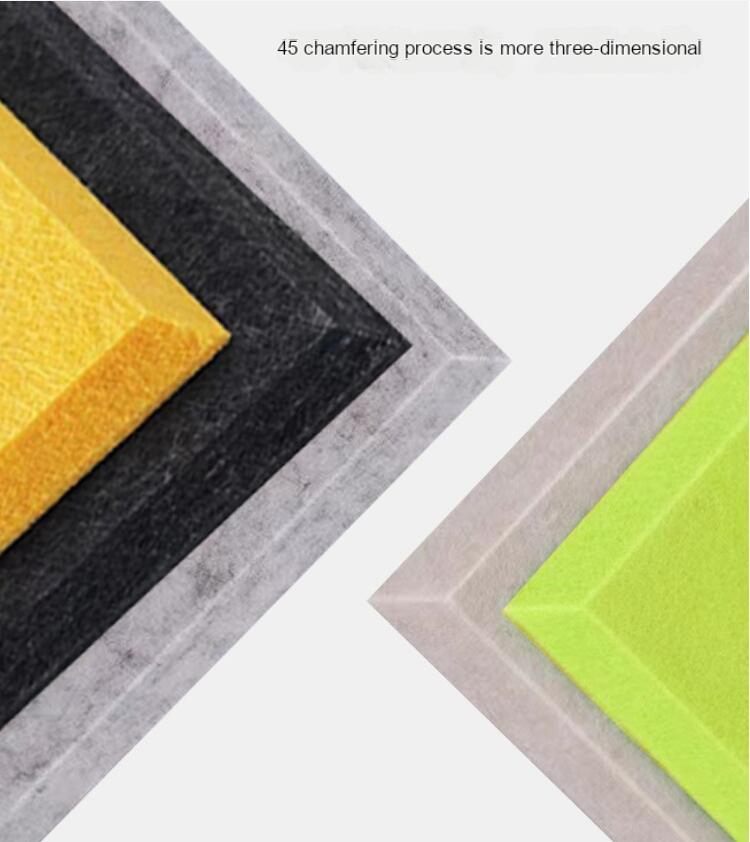 12 Pack Self-Adhesive 9mm Decorative Soft Soundproof Wall Felt Polyester Hexagon Acoustic Panel for Home Office