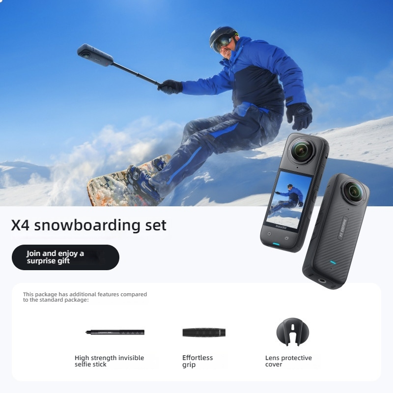 Insta 360 X4: комплект линз и чехлов для экстремальных съемок