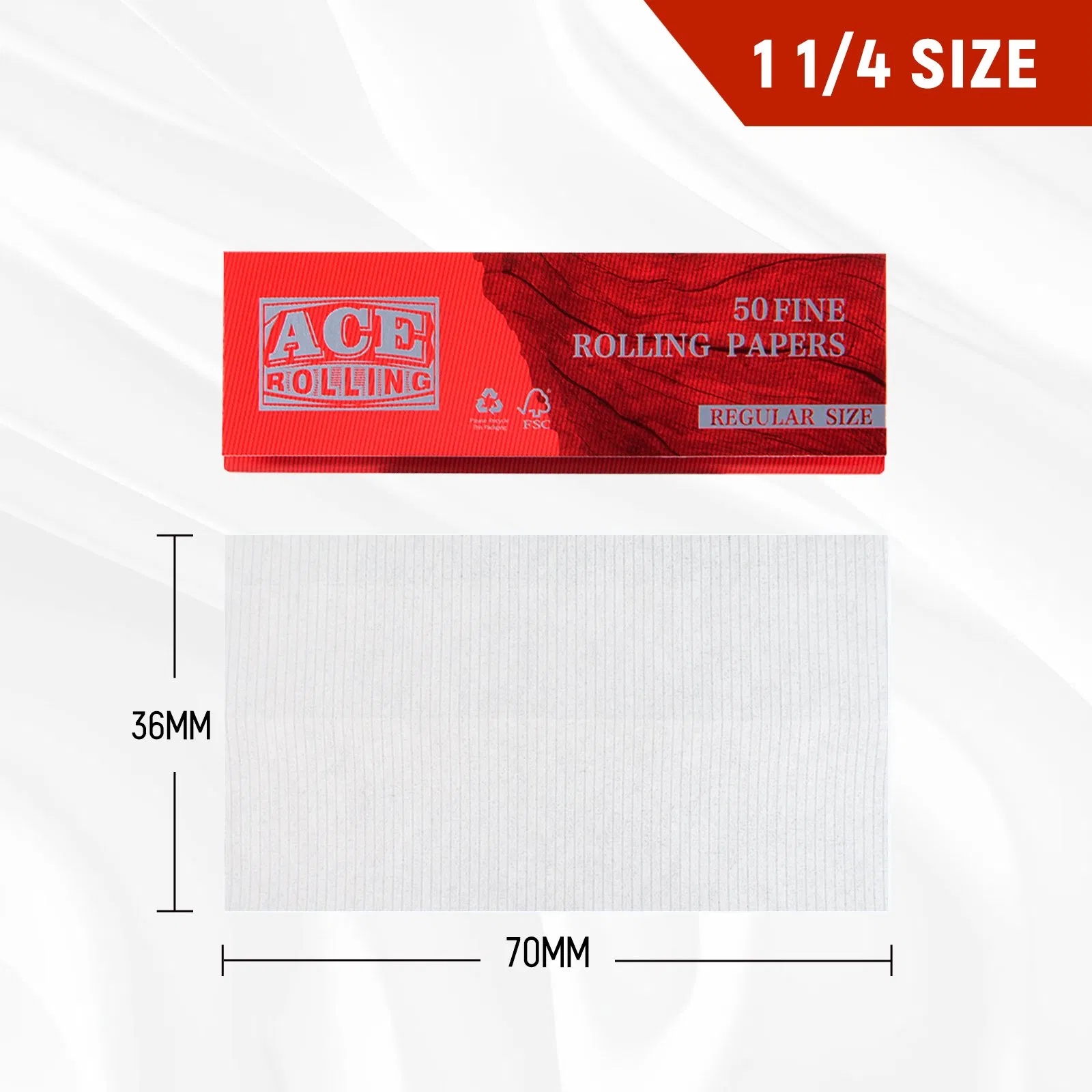 Top Quality Cigarette Paper Long 100 Leaves Cigarette Pack Rolling Paper