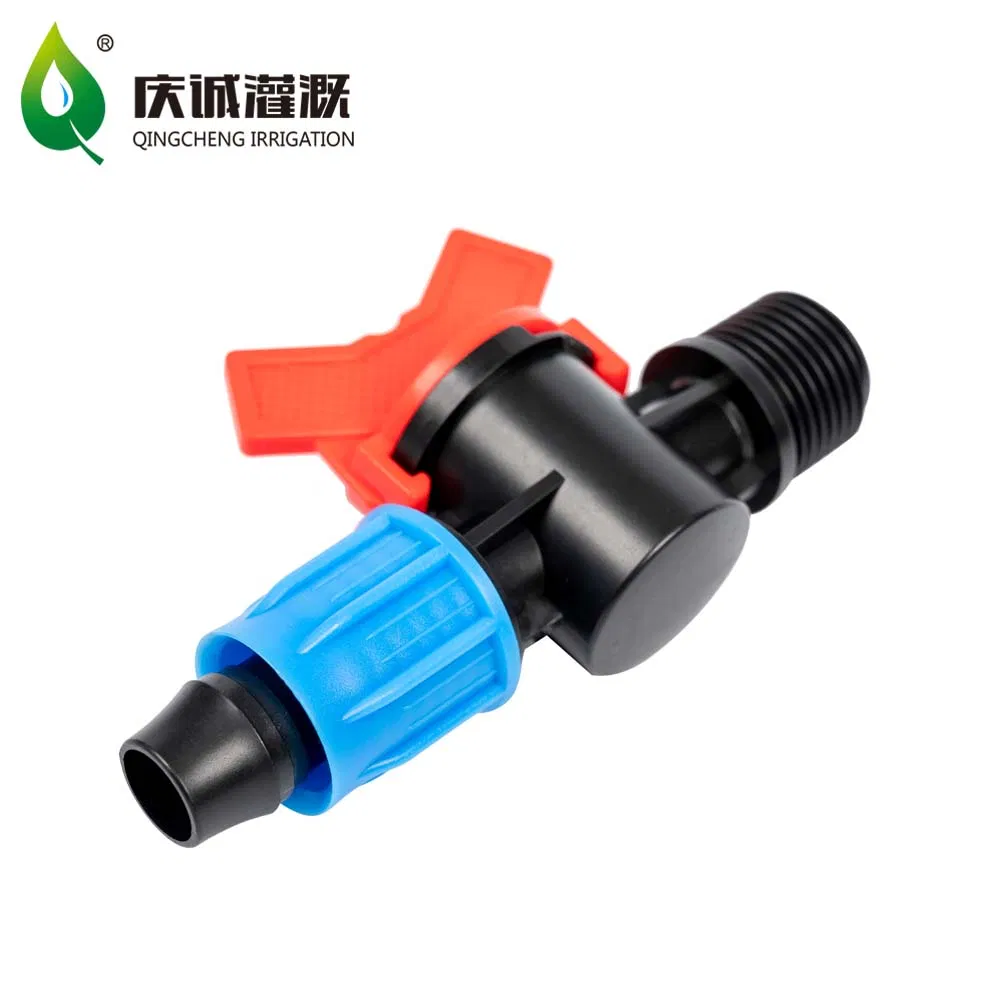 Plastic Mini Valve Plastic Irrigation Threaded Water Valve for LDPE Pipe and Dripline