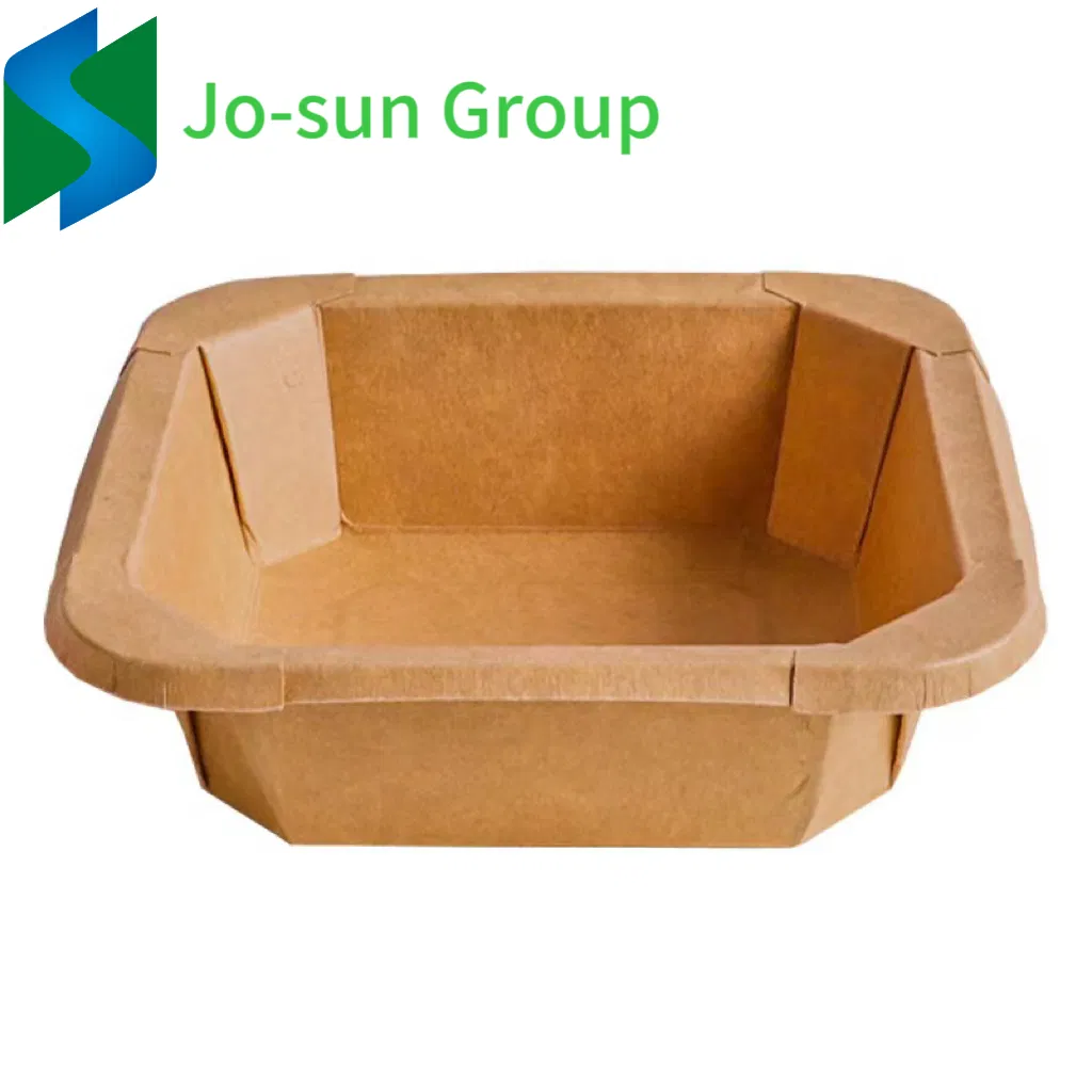 Disposable Waterproof and Oil-Proof Kraft Paper Fruit Salad Star Anise Bowl with Lid