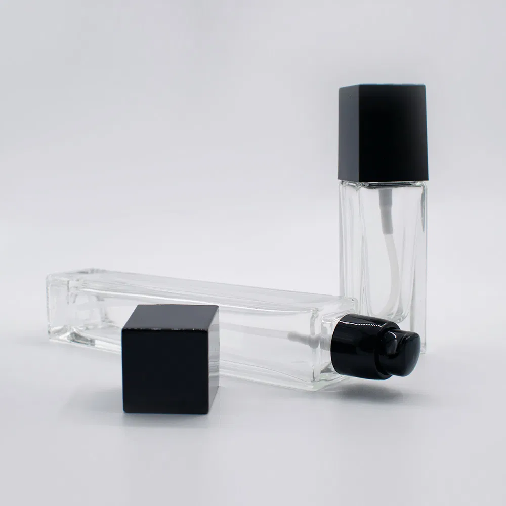 Glass 15ml 20ml 30ml Glass Perfume Bottle with Black Cap
