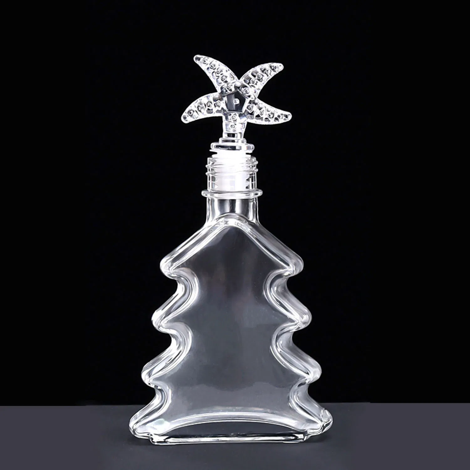Christmas Tree Soap Dispenser, Glass Soap Dispenser with Black 304 Rust Proof Pump Xmas Decor, , Dish Soap, Kitchen, Bathroom Glass Bottle