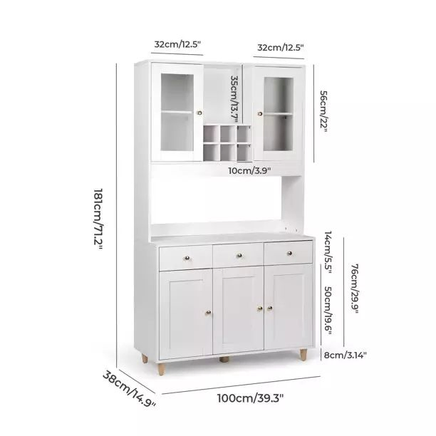 Design Kitchen Cupboard Cabinet Sideboard with Door and Shelf