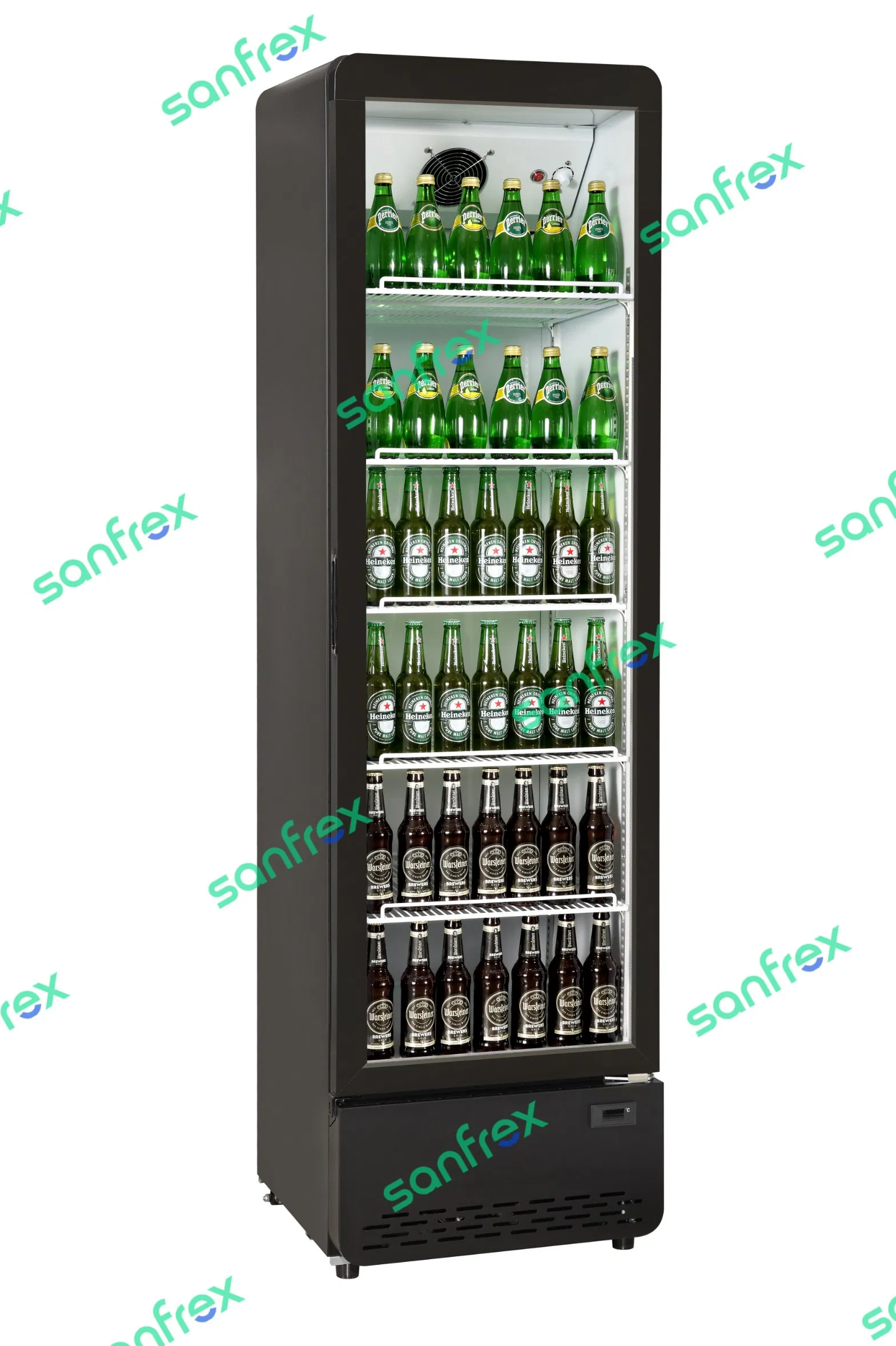 Frost Free Beverage Showcase Cooler with Model No.: Ss-P368wa
