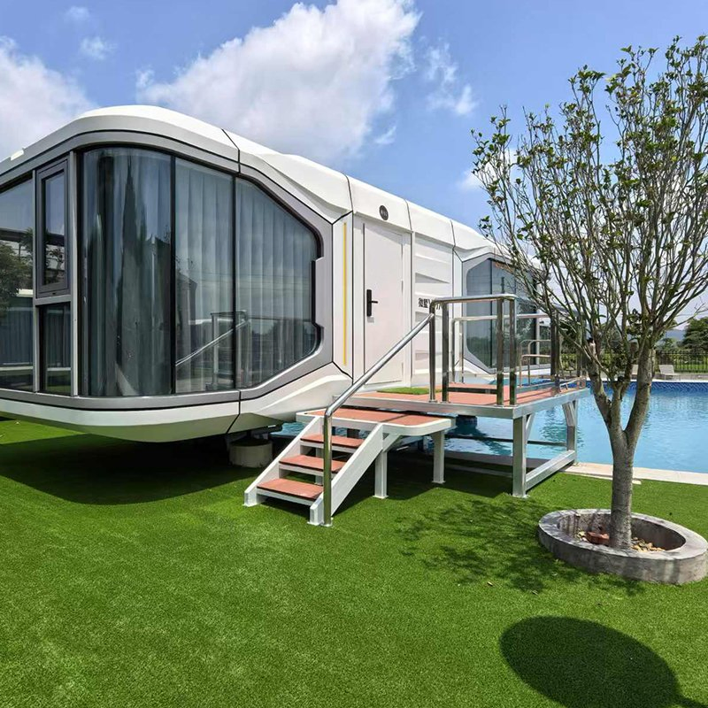 P5 Luxury Movable Prefabricated Shipping Container Space Capsule High-End Micro Homes Smart Expandable Houses Customizable Mobile Residences House