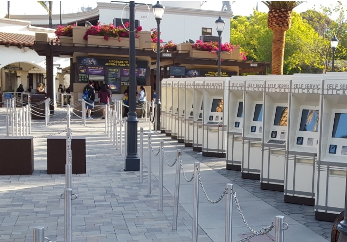 Self-Service Ticketing Outdoor Kiosks in Sheet Metal