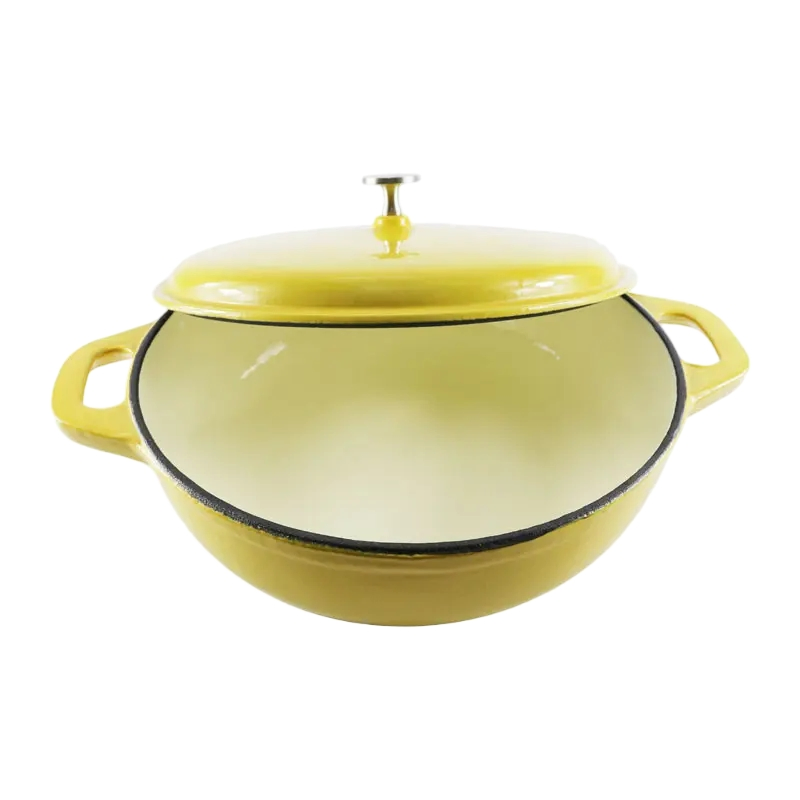 Эмалированная жаровня для быстрой готовки