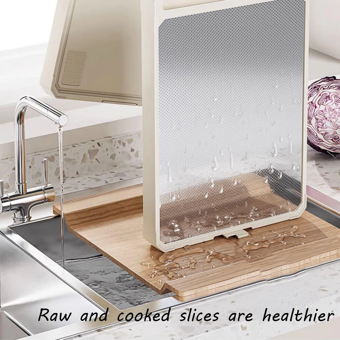 Двухсторонняя разделочная доска из нержавеющей стали