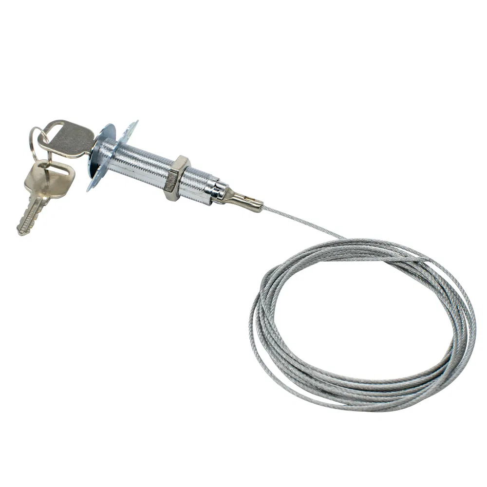 Garage Gate Door Lock Rolling Door Shutter Door Gate Emergency Lock with 2 Keys Cobber Lock Mechanism Steel Wire 2m