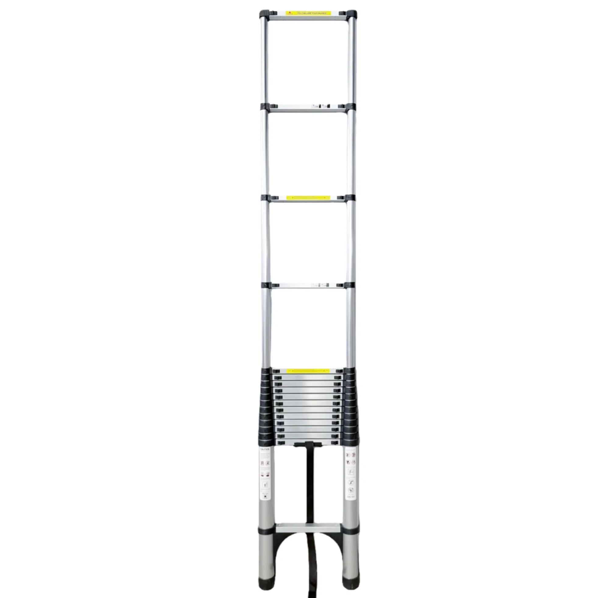 Heavy Duty & Portable Adjustable Aluminum Telescopic Collapsible Ladder with Secure Locking