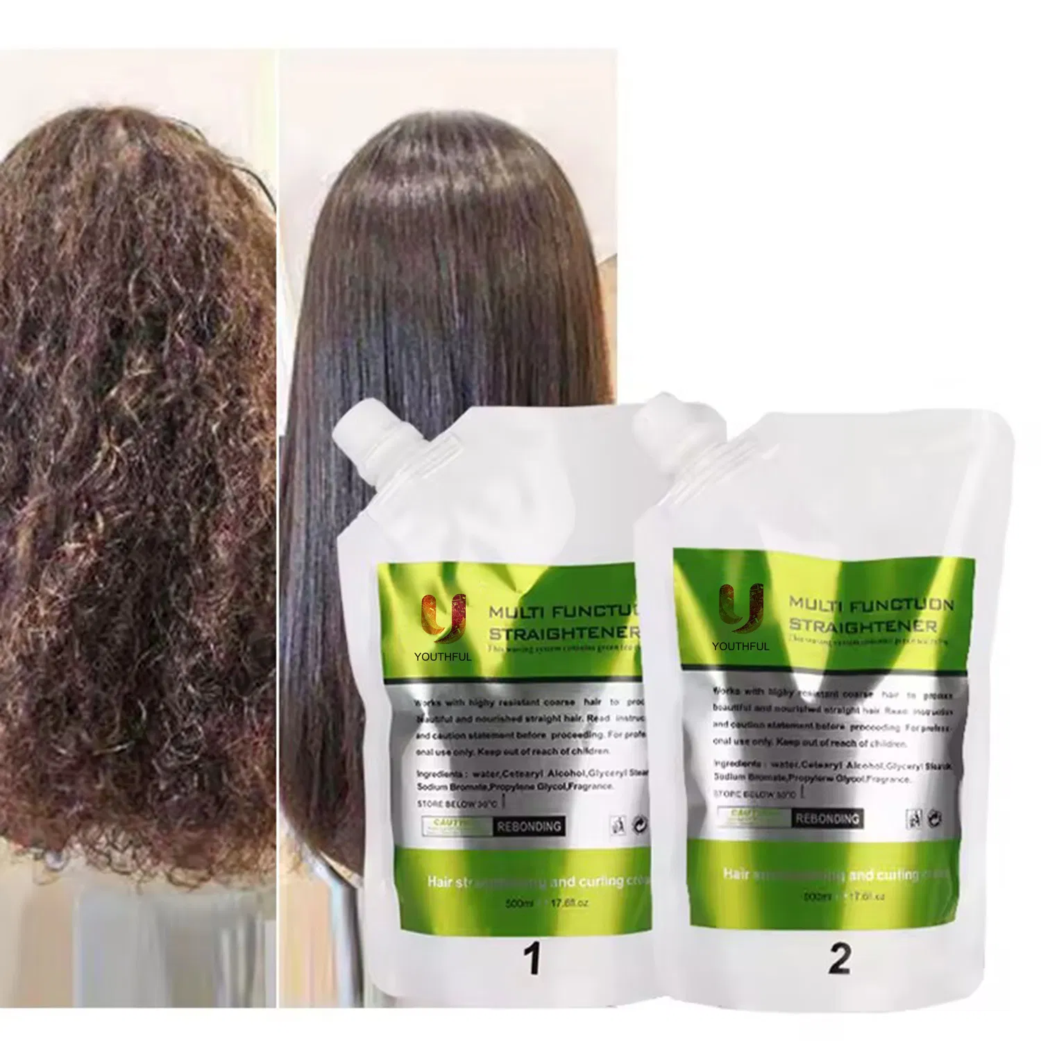 Salon Hot Sell Keratin Hair Treatment Rebonding Straightening Cream