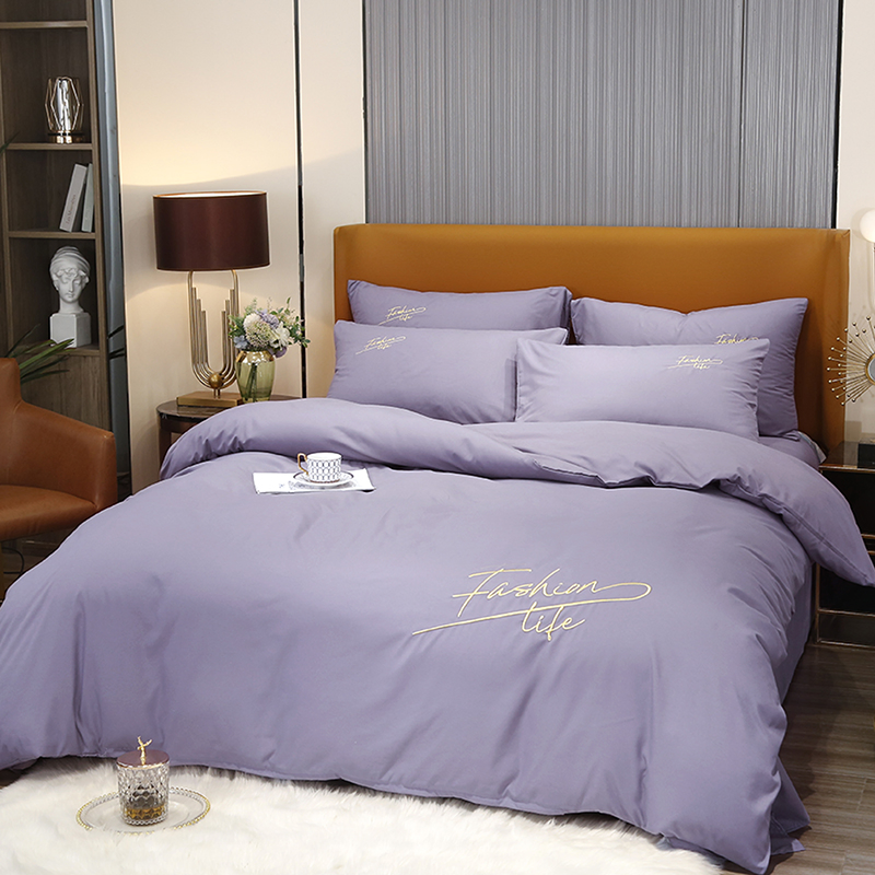 Washed Cotton Comforter Bedding Product China Embroidery Bedding Hotel