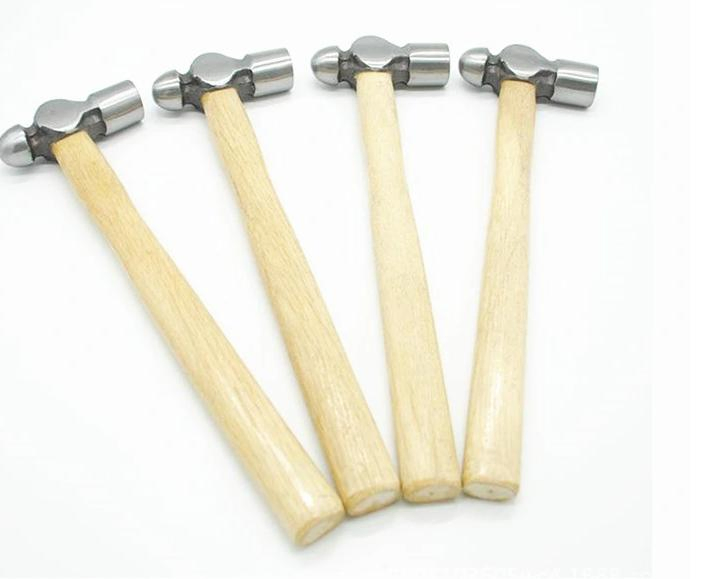 Factory Price High Carbon Steel Ball Hammer with Wooden Handle