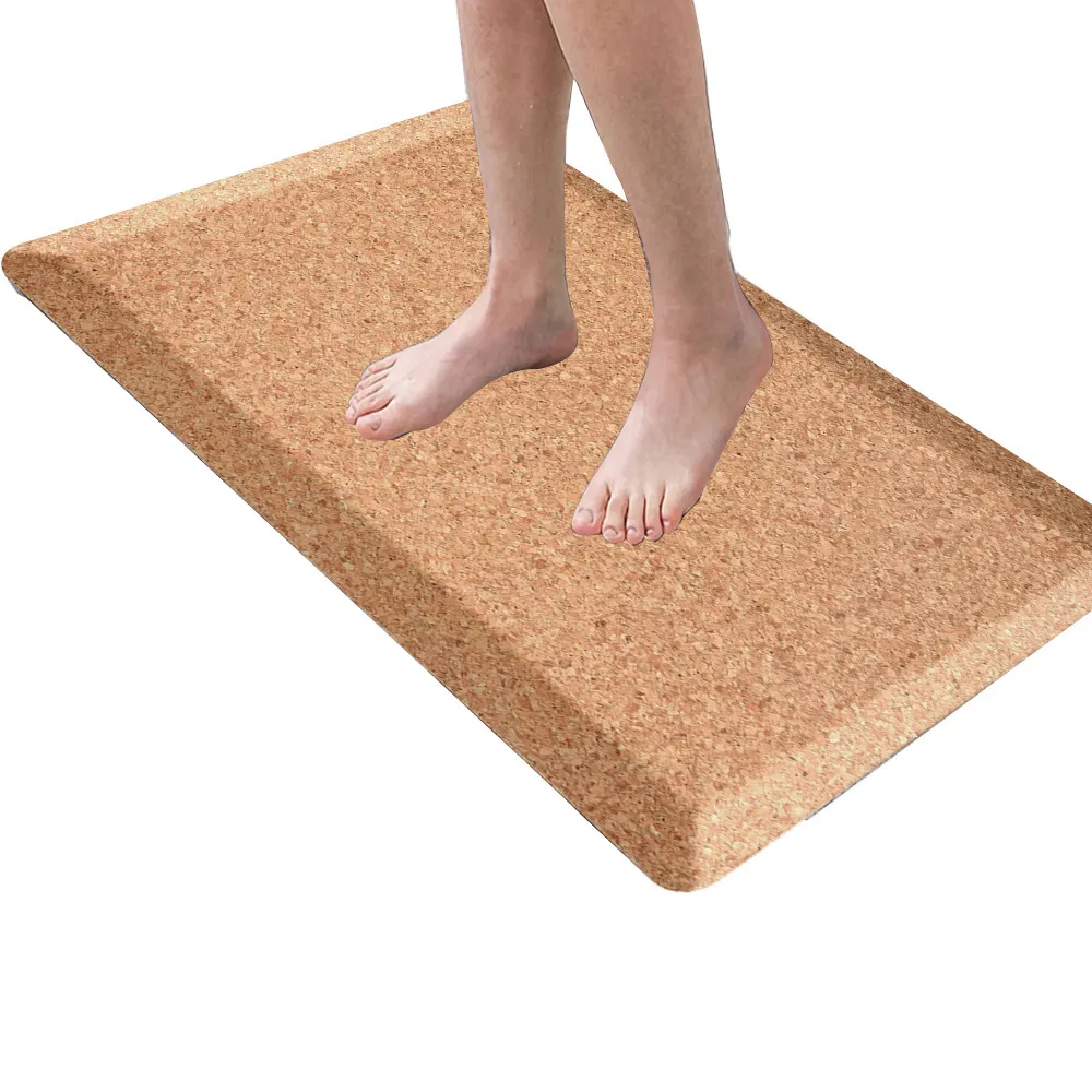 China Little Dolphin Factory Custom Made Woodgrain Anti-Fatigue Kitchen Office Standing Mats
