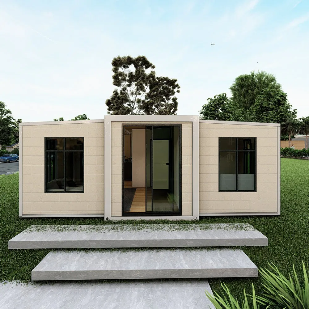 Mobile Double Wing Folding House on Construction Site