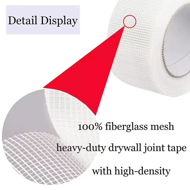 8*8 5cm Self Adhesive Fiber Glass Drywall Joint Wall Crack Repair Reinforcement Fiberglass Mesh Tape