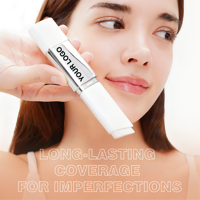OEM Custom Logo Waterproof Long-Lasting Double-Ended Foundation Stick Color-Changing Moisturizing Makeup with Brush Head