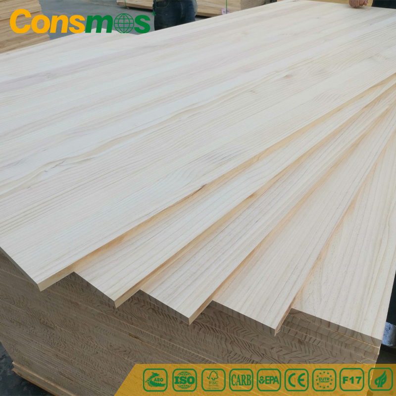 Consmos Waterproof 18mm Solid Wood Boards Laminated Finger Jointed Board for Furniture