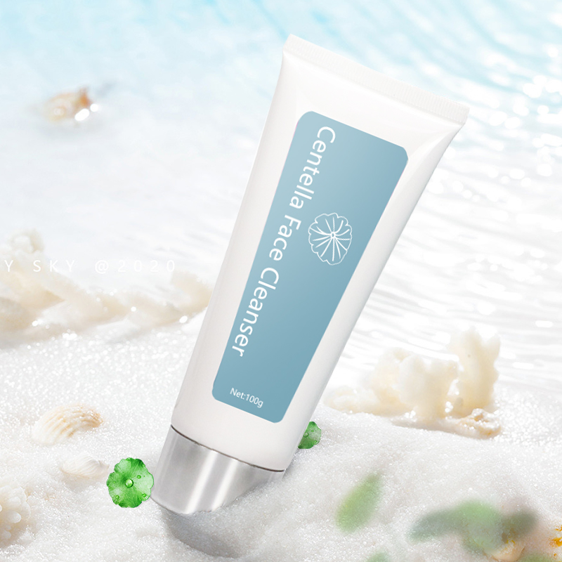 Private Label Organic Centella Face Cleanser Beauty Cleansing Deep Anti Acne Oil Blance Facial Wash