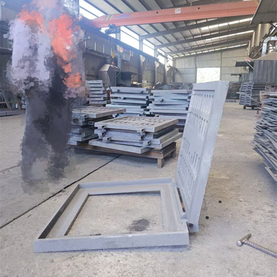 Ductile Iron Airport Rainwater Bolt Hinged Gully Grating with Frames