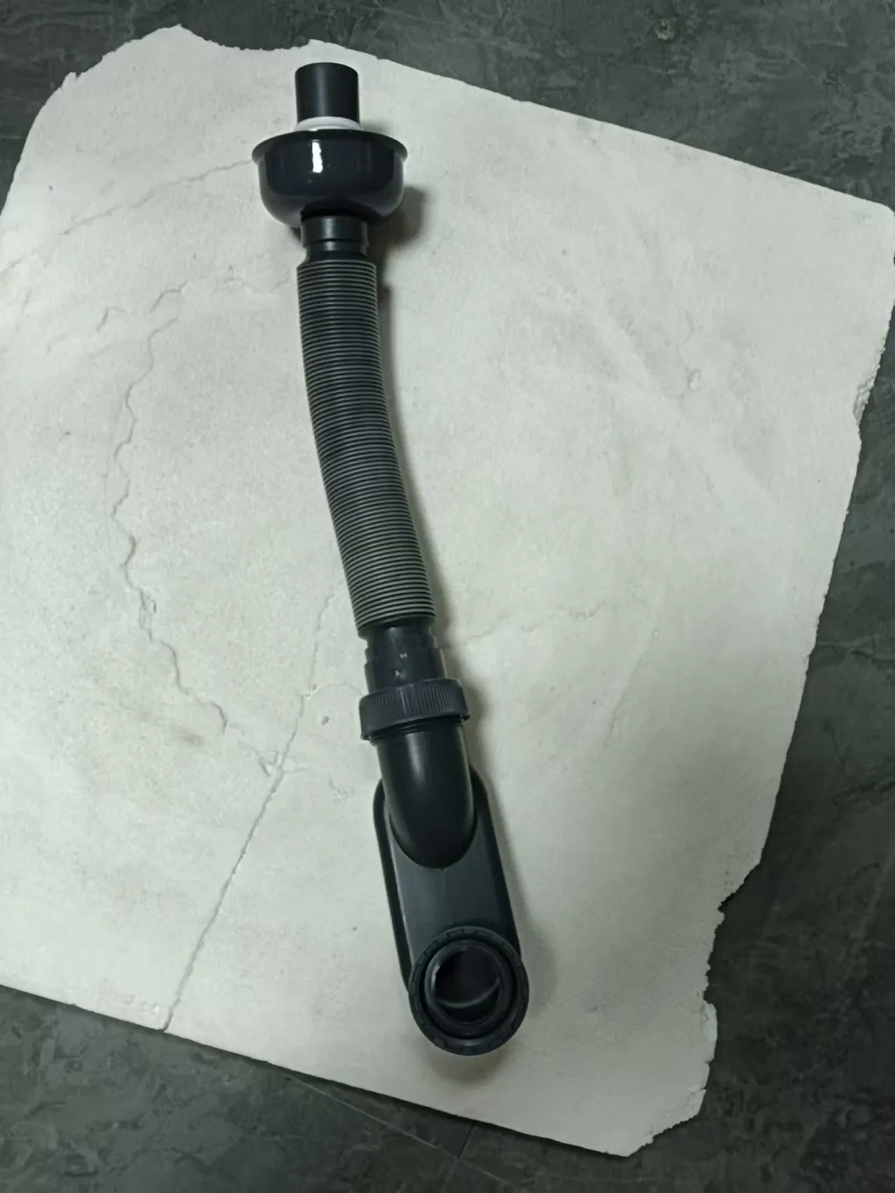 Сливной набор для ванны хром с гибкой трубой