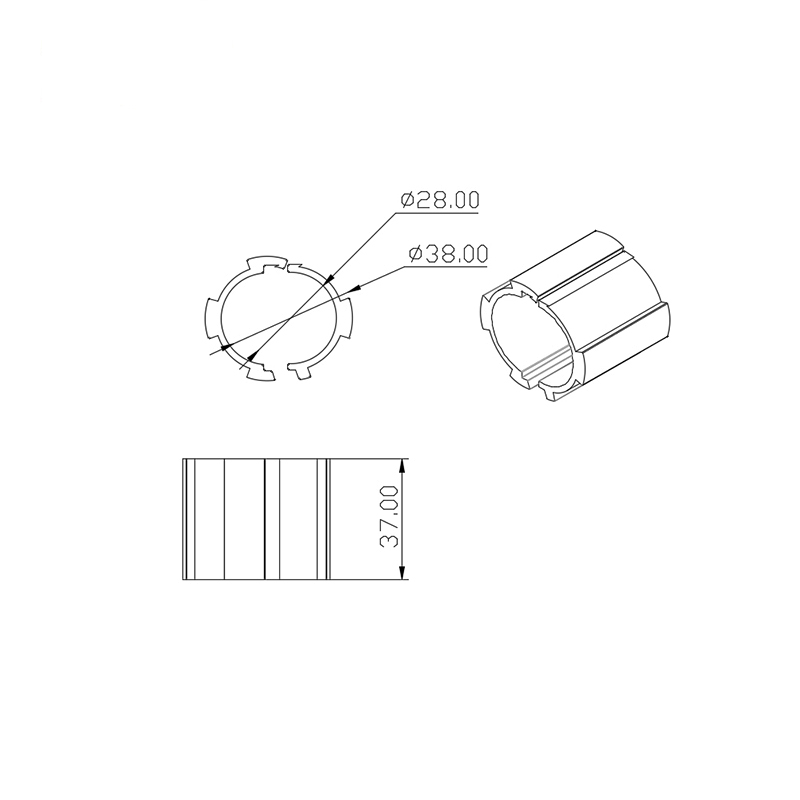 China Manufacturer RoHS OEM ODM1209 Adapter D28 Fasteners for Diameter 28mm Aluminum Profile Workbench Line