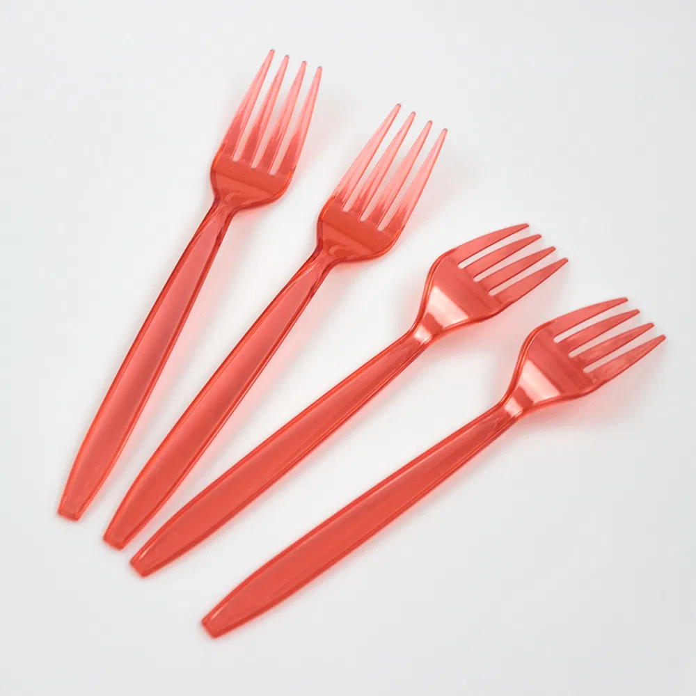 Disposable Plastic Cutlery 170mm Length PS Plastic Fork for Fast Food
