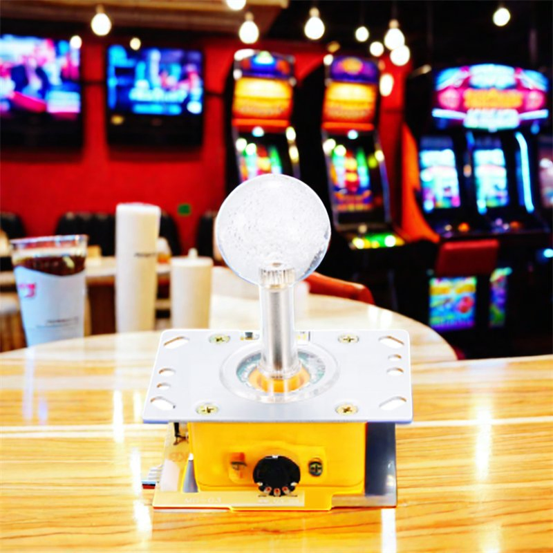Colorful Lights Round Crystal Balltop Rocker Arcade Game Joystick Joy Stick