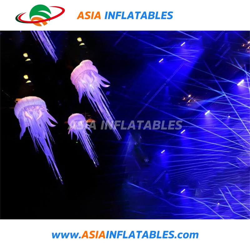 Party Decoration Inflatable Jellyfish with LED Lights for Sale