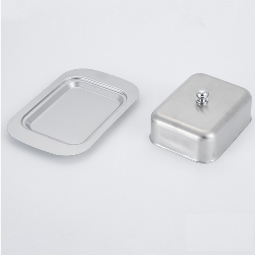 Factory Wholesale Stainless Steel Tableware Container Keeper Hotel Supplies Restaurant Butter Dish