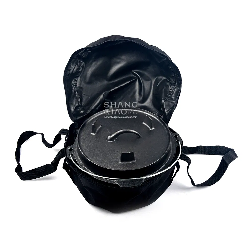 Чугунный кемпинговый котелок Dutch Oven 9 кварт с крышкой