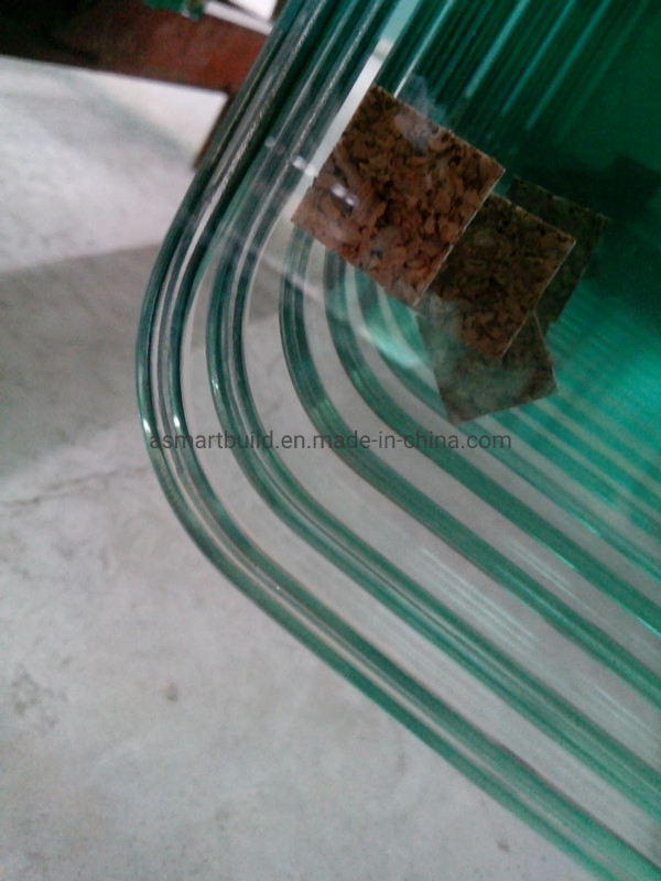 Clear Laminated Glass with Ceramic Painted Strips Design for Audi Glass Partition