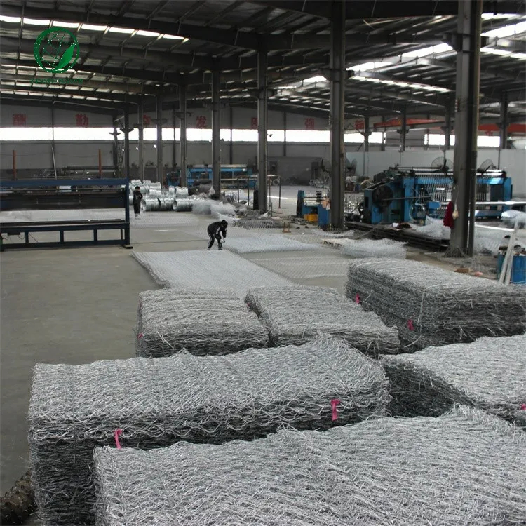 Galvanized or PVC Coated Welded Woven Hexagonal Mesh 8X10cm Gabion and Gabion Box