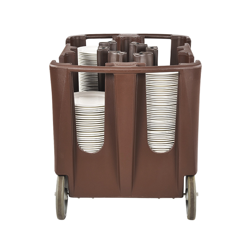 Commercial Restaurant Dishes Storage Trolley Adjustable Plates Rack Hotel Equipment