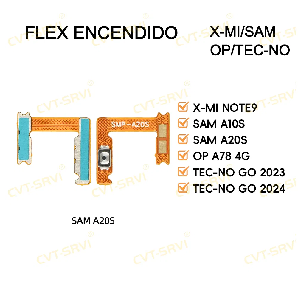 Шлейф кнопки включения для Xiaomi, Samsung, Oppo, Tecno