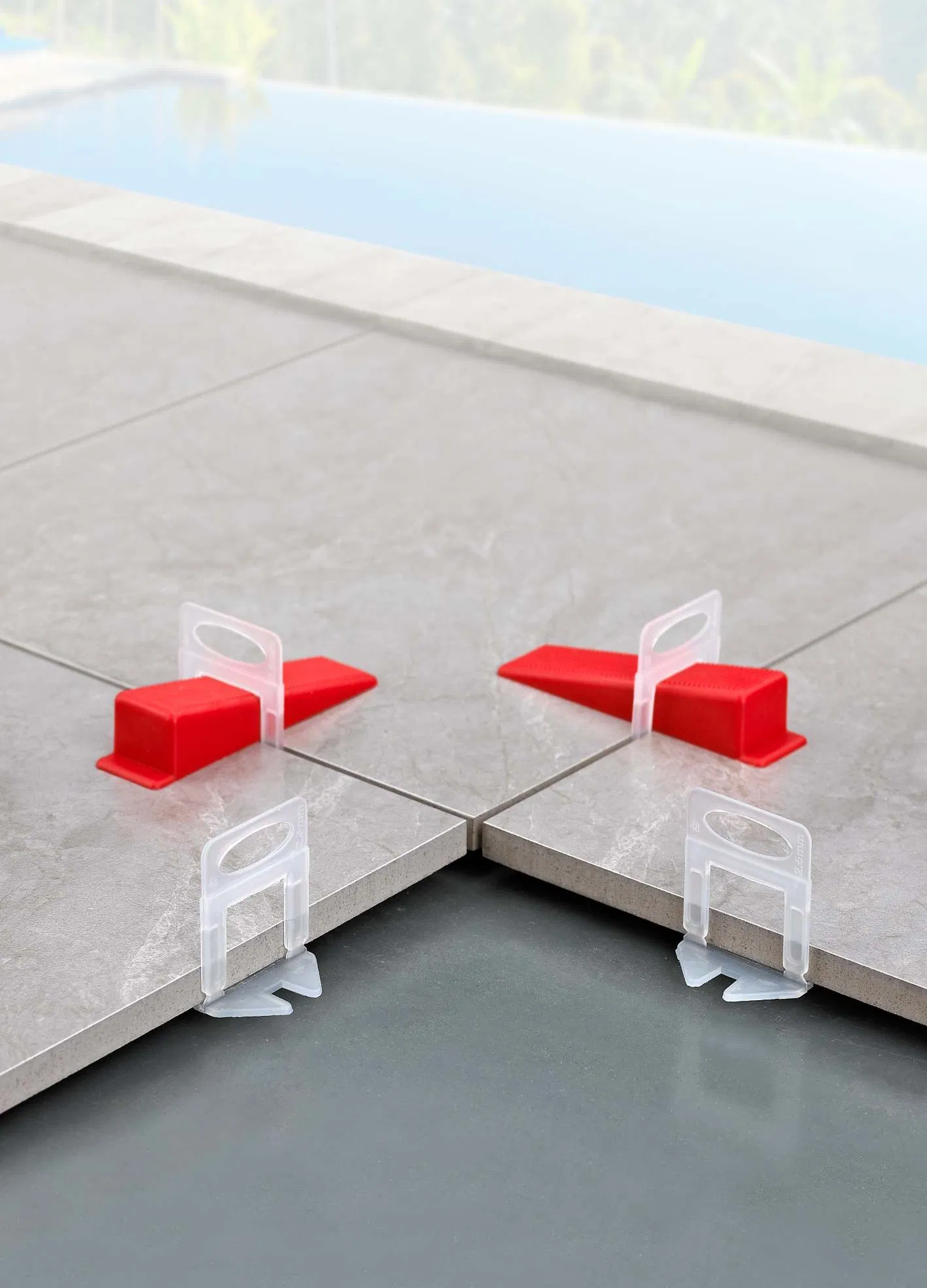 Tile Spacer Tile Clips Ceramic Plastic Reusable Tile Leveling System Tile Accessories