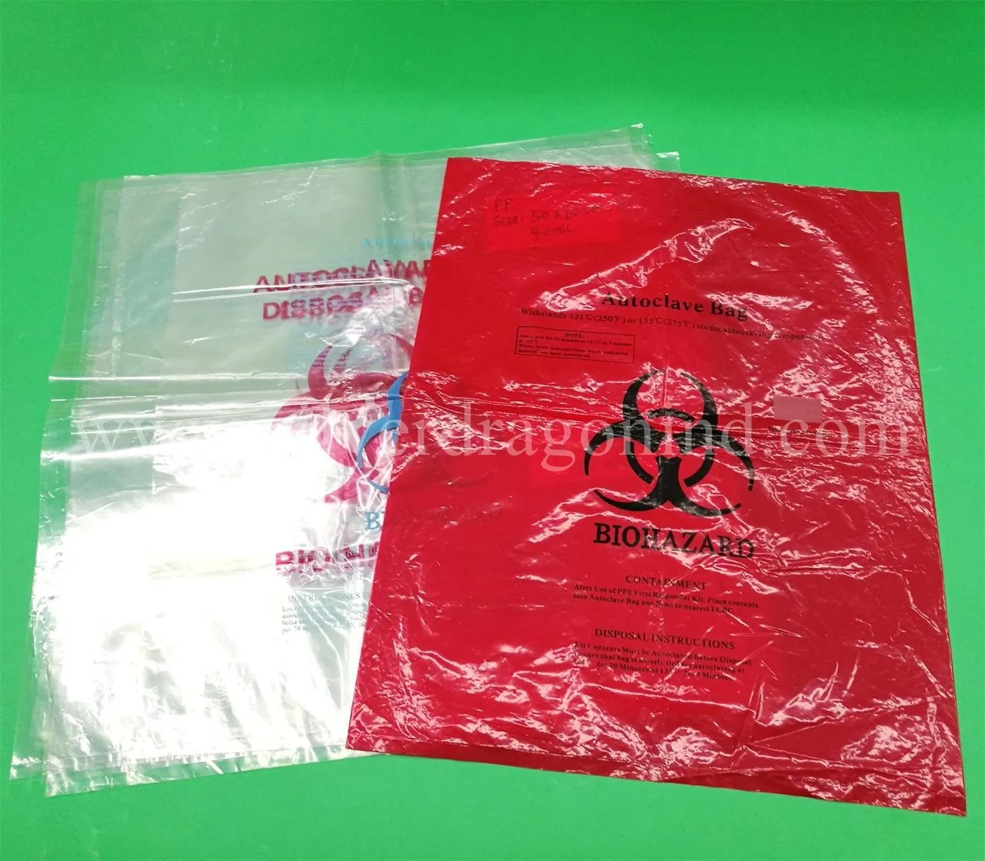Custom Autoclave Bag, Autoclavable Disposal Bag, Medical Waste/Garbage Bag