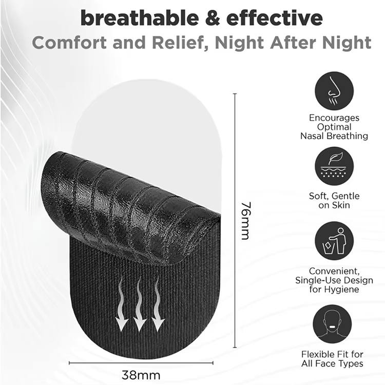 Stretch Cloth Closed-Mouth Stickers for Adults Children Correcting Mouth Breathing Snoring Mouth Nasal Body Patches