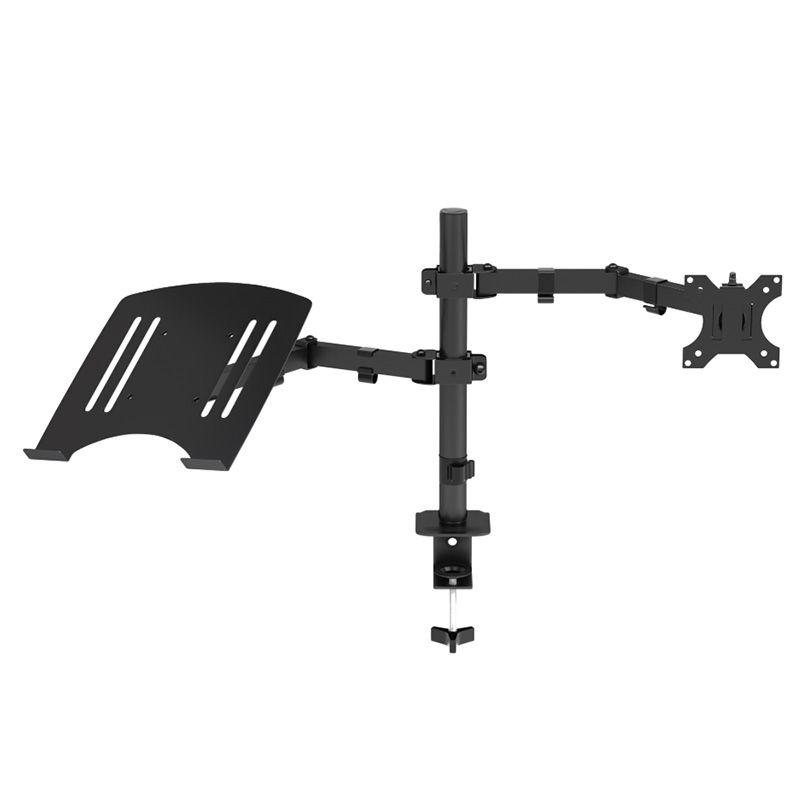 13-28 Inch Monitor Holder with Clip for Dual Monitor Configuration