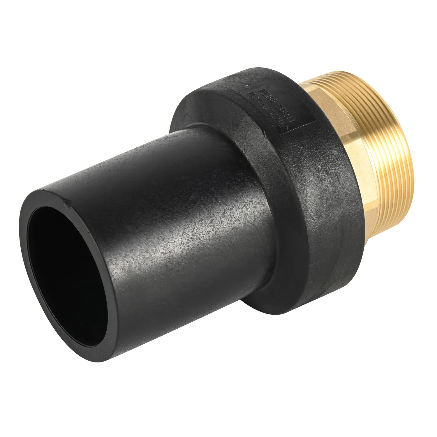 Male PE-Brass Adapter Transition for HDPE Water Supply Pipes