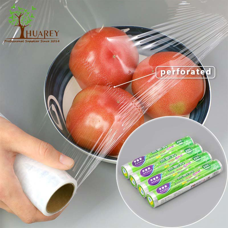 PE PVC Cling Film on Roll Food Hotel Kitchen Use Best Fresh