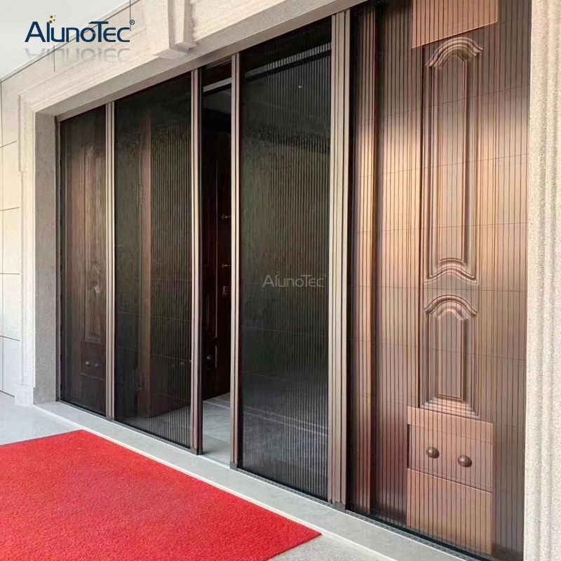 China High Quality Aluminum Window Frames Mosquito Netting Sliding Screen Door for Gazebo
