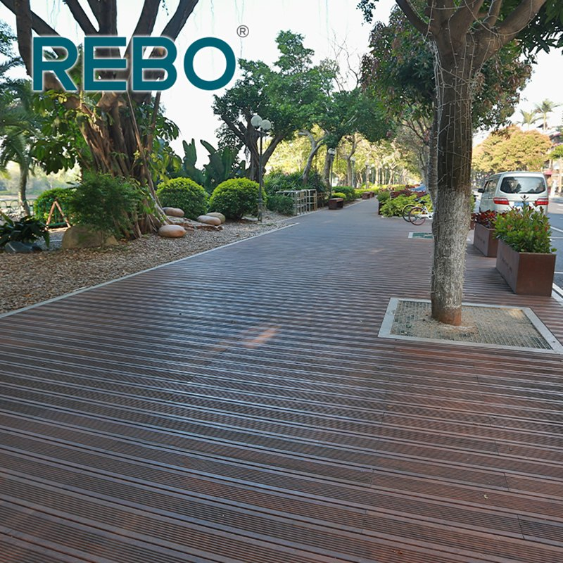 Eco-Friendly Outdoor Bamboo Timber Composite Decking Flooring Board